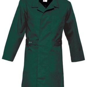 Havep Lange jas doorsteek  flessengroen