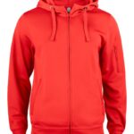 Clique Basic Active Hoody FZ rood 4xl  Rood