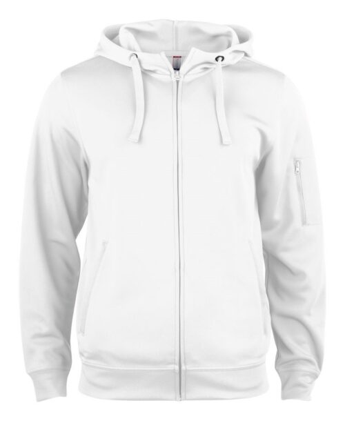 Clique Basic Active Hoody FZ wit 4xl  Wit
