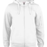 Clique Basic Active Hoody FZ wit l  Wit