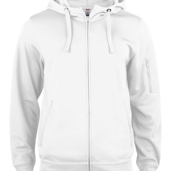Clique Basic Active Hoody FZ wit xs  Wit