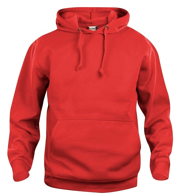 Clique Basic Hoody rood m Rood Clique Basic Hoody rood m Rood