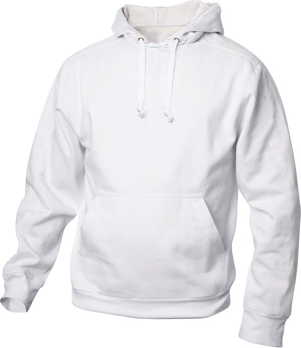 Clique Basic Hoody wit l Wit Clique Basic Hoody wit l Wit