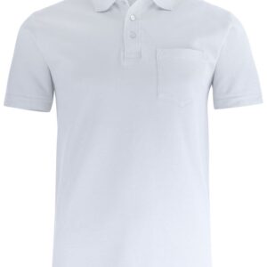 Clique Basic Polo Pocket wit xs  Wit