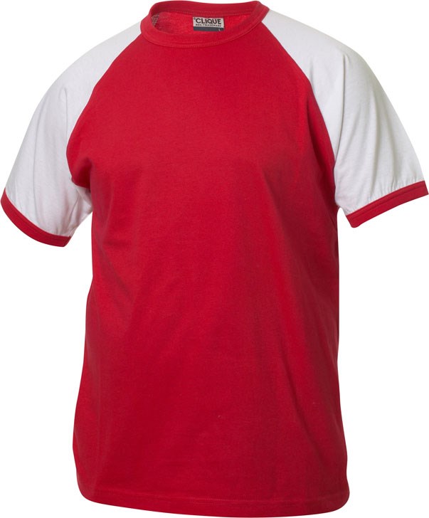 Clique Raglan-T rood/wit xs Rood/wit Clique Raglan-T rood/wit xs Rood/wit