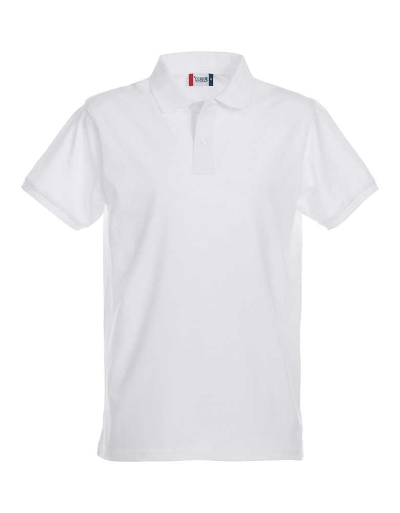 Clique Stretch Premium Polo wit m Wit Clique Stretch Premium Polo wit m Wit
