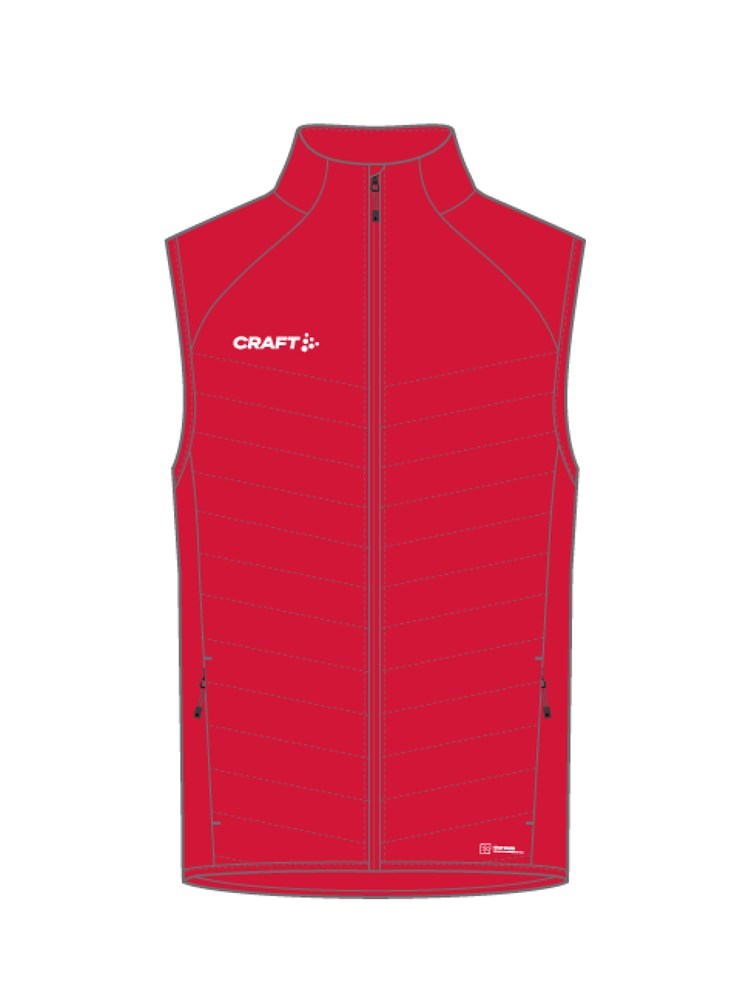 Craft Adv Nordic Ski Club Vest Wmn Bright Red Craft Adv Nordic Ski Club Vest Wmn Bright Red
