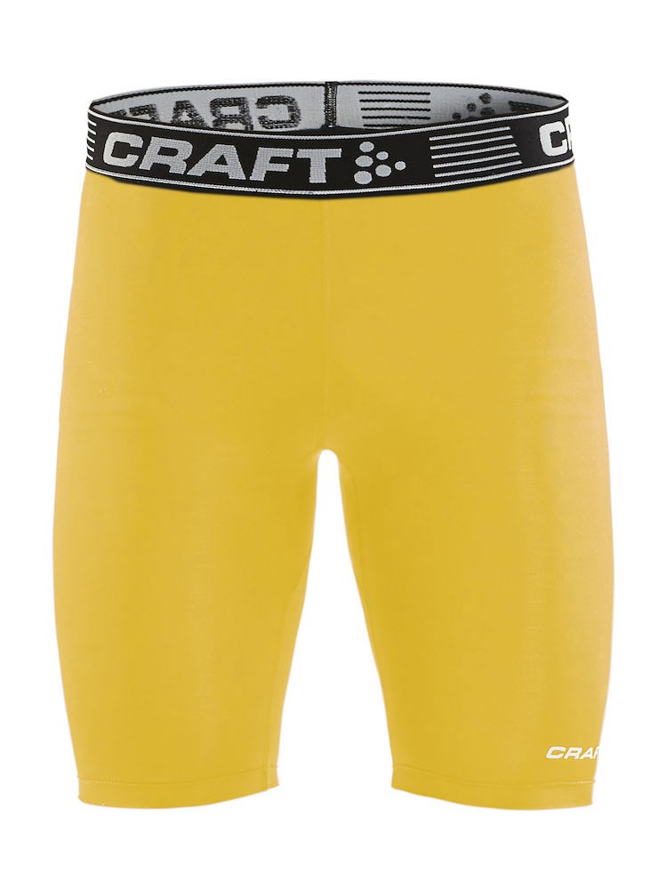 Craft Pro Control Compression Short Tights Unisex Yellow Craft Pro Control Compression Short Tights Unisex Yellow