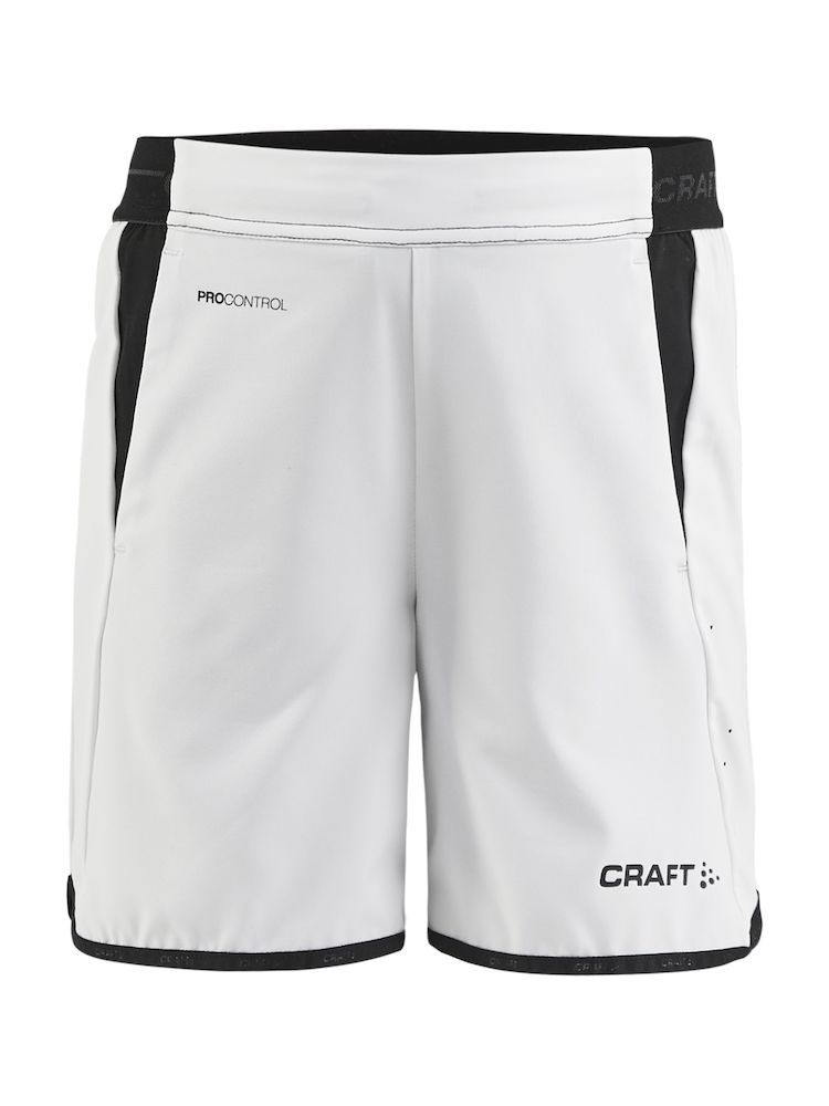 Craft Pro Control Impact Shorts Jr White/Black Craft Pro Control Impact Shorts Jr White/Black