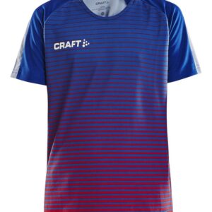 Craft Pro Control Stripe Jersey JR  Club Cobolt/Bright Red