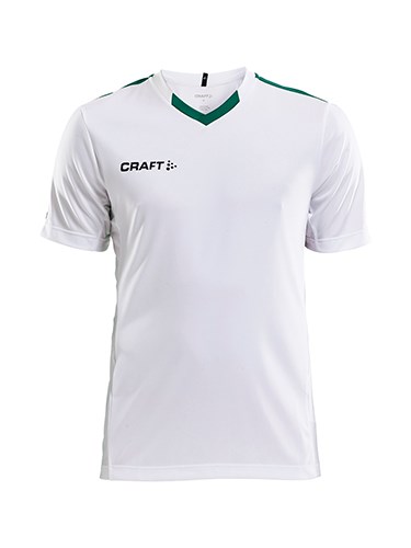 Craft Progress Contrast Jersey JR White/Team Green Craft Progress Contrast Jersey JR White/Team Green