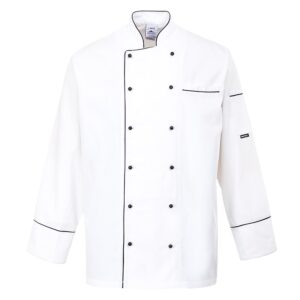 Portwest Cambridge Chef Jacket  White