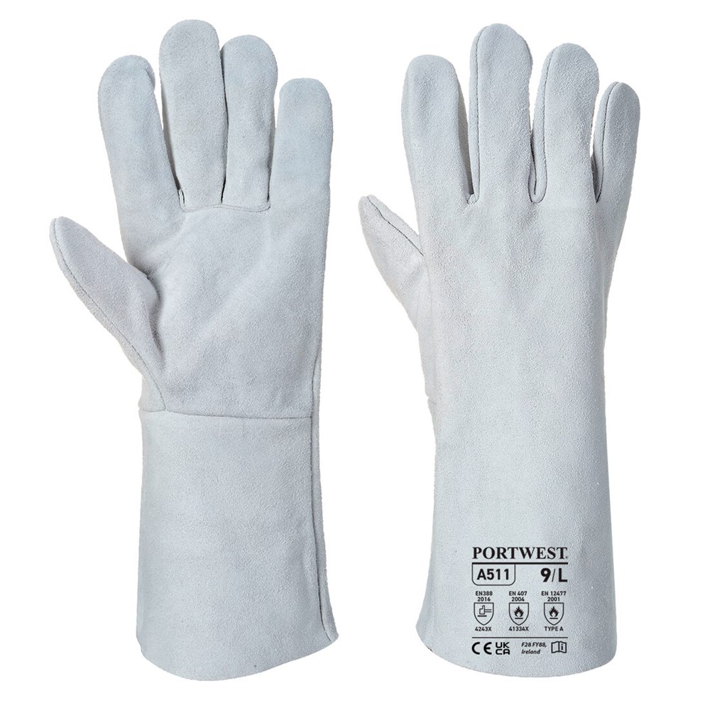 Portwest Classic Welding Gauntlet  Grey