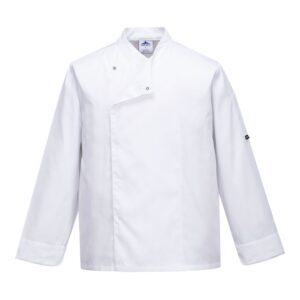 Portwest Cross Over Chef Jacket  White