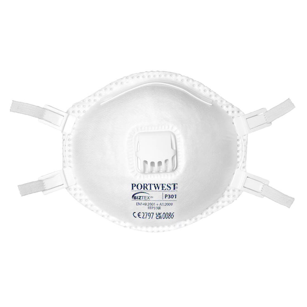 Portwest FFP3 Respirator Valved (Pk10)  White