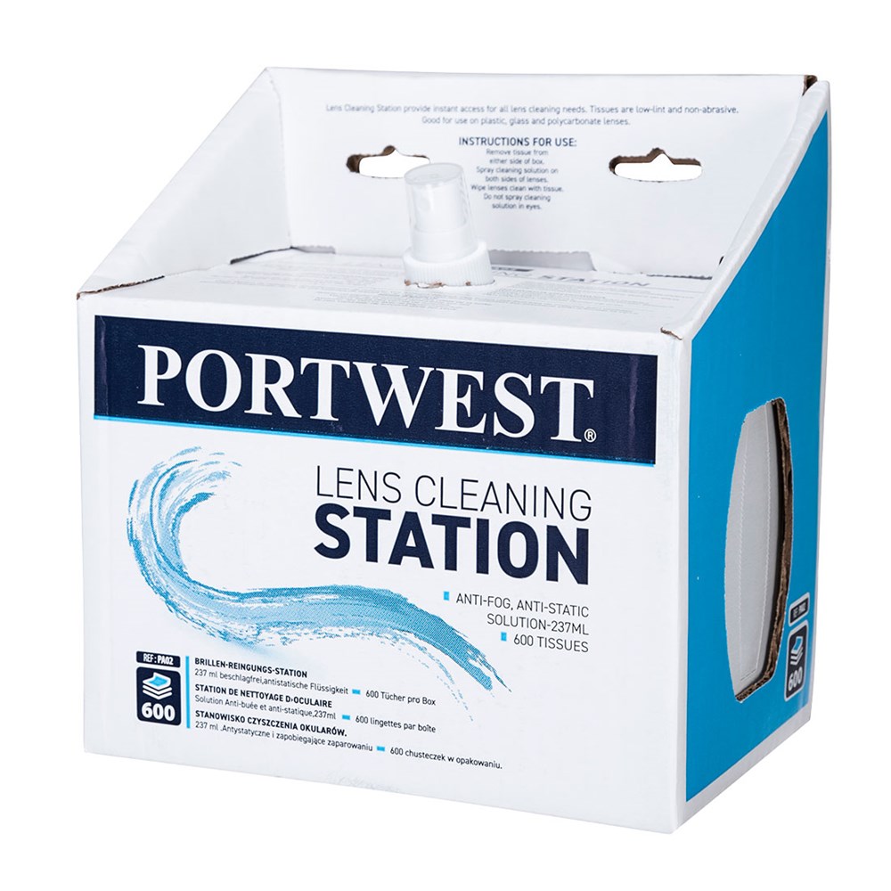 Portwest Lens Cleaning Station  White