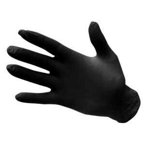 Portwest Nitrile Disp Gloves  (Pk100)  Black