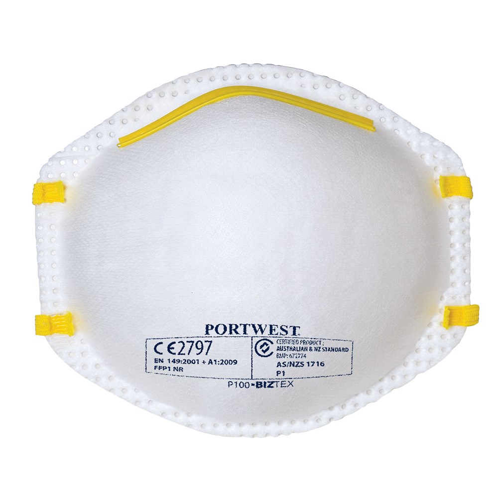 Portwest P1 Disp Respirator  (20)  White