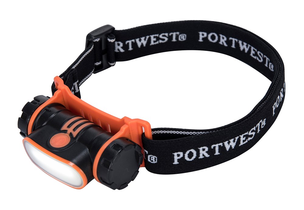 Portwest Rechargable LED Head Light  Black