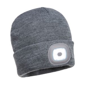 Portwest Rechargeable LED Beanie  Grey