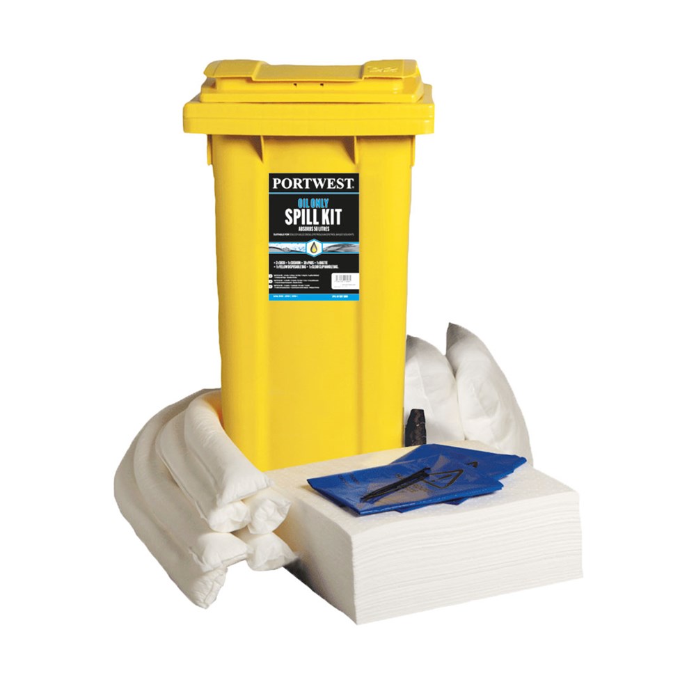 Portwest Spill 120L Oil Only Kit  White