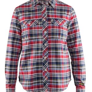 Blaklader Dames Overhemd Flanel 3209  Marineblauw/Rood