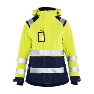 Blaklader Dames Shell jack High Vis 4904  High Vis Geel/Marineblauw