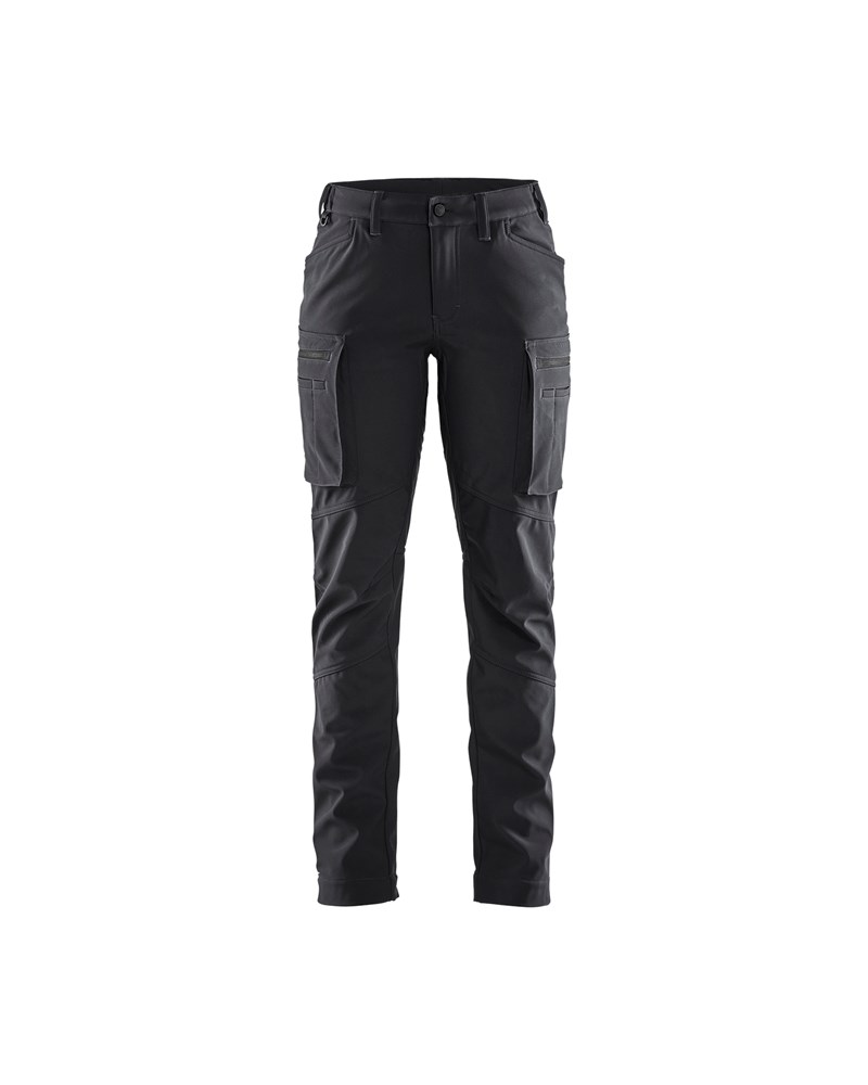 Blaklader Dames softshell service winterwerkbroek 7177  Zwart