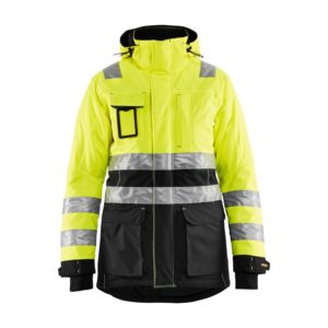 Blaklader Dames winterparka High Vis 4472  High Vis Geel/Zwart