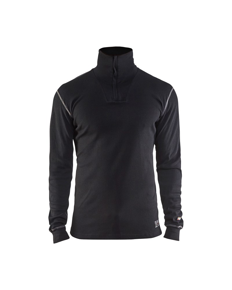 Blaklader FR Onderhemd Zip-neck 4898  Zwart