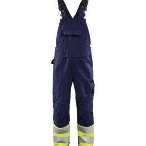 Blaklader High Vis bretelbroek 2662  Marine/High Vis Geel