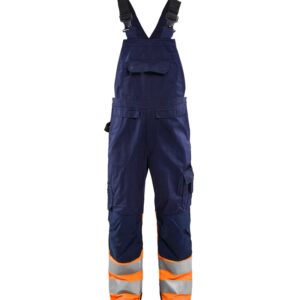 Blaklader High Vis bretelbroek 2662  Marineblauw/Oranje