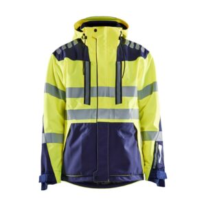 Blaklader High Vis shelljack 4496  High Vis Geel/Marineblauw
