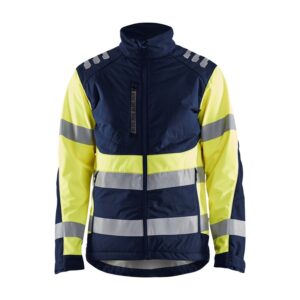 Blaklader High Vis softshell jack 4497  Marine/High Vis Geel