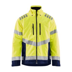 Blaklader High Vis winterjas 4780  High Vis Geel/Marineblauw