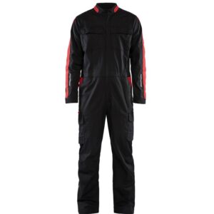 Blaklader Industrie overall stretch 6144  Zwart/Rood