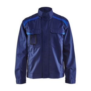 Blaklader Industriejack. Ongevoerd 4054  Marineblauw/Korenblauw