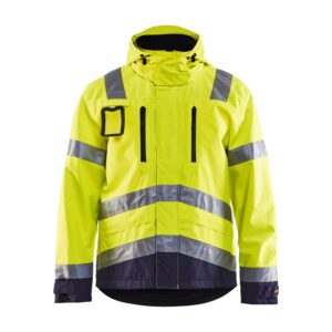 Blaklader Jack. Ongevoerd High Vis 4837  High Vis Geel/Marineblauw