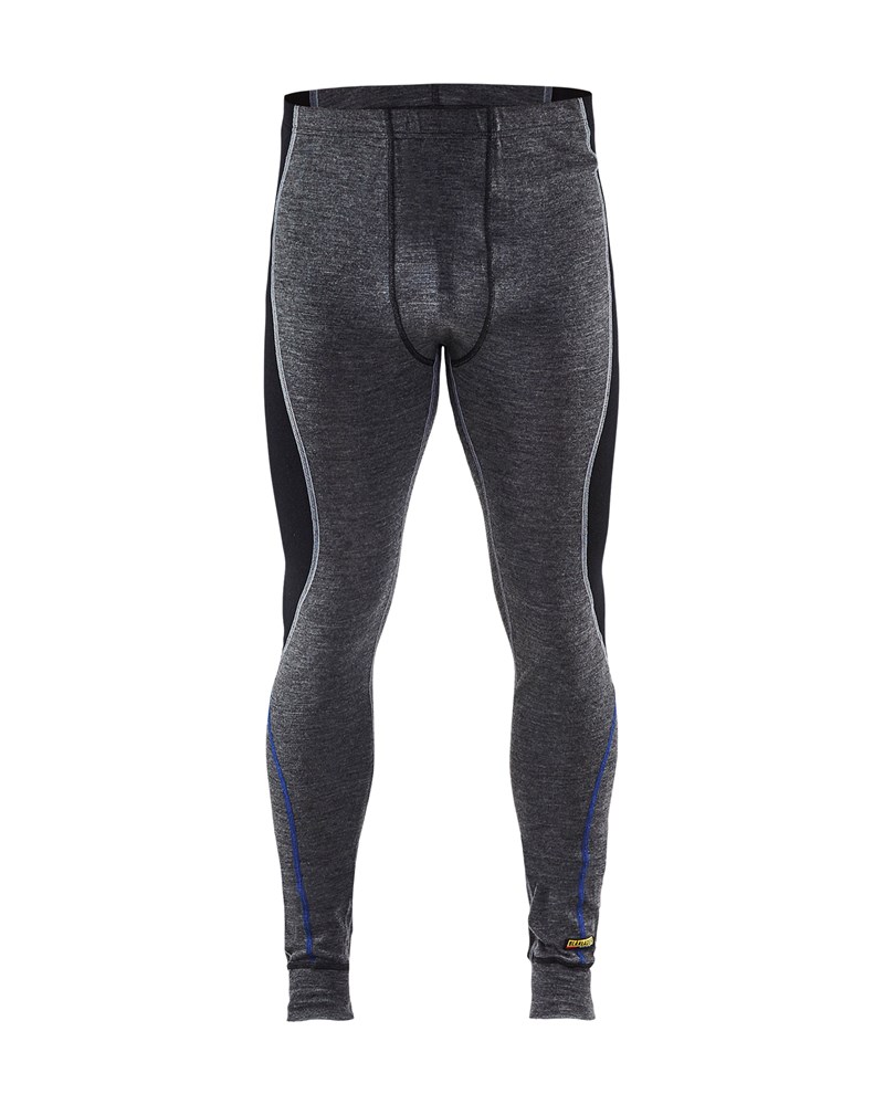 Blaklader Lange onderbroek 100% merino WARM 1849  Medium Grijs/Zwart