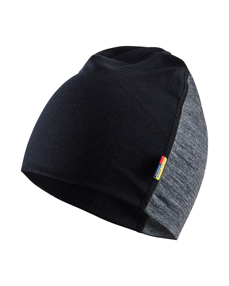 Blaklader Merino beanie 2035  Medium Grijs/Zwart
