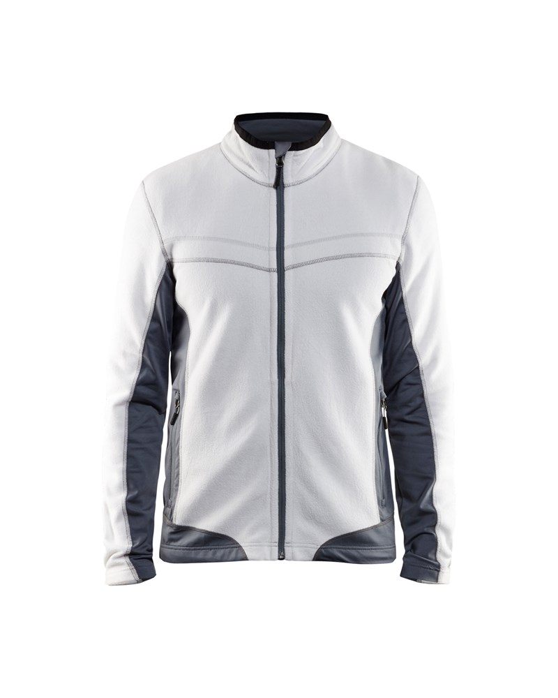 Blaklader Microfleecevest 4997  Wit/Grijs