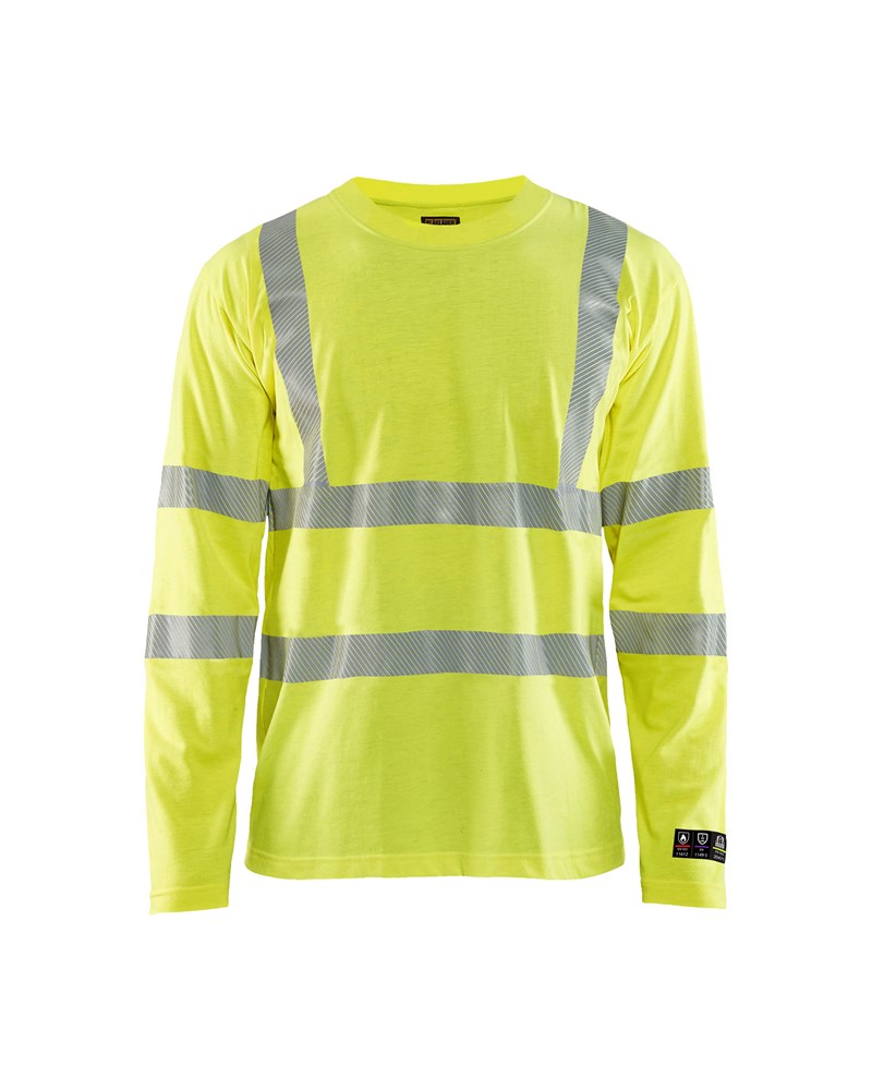 Blaklader Multinorm T-shirt lange mouw 3481  High Vis Geel