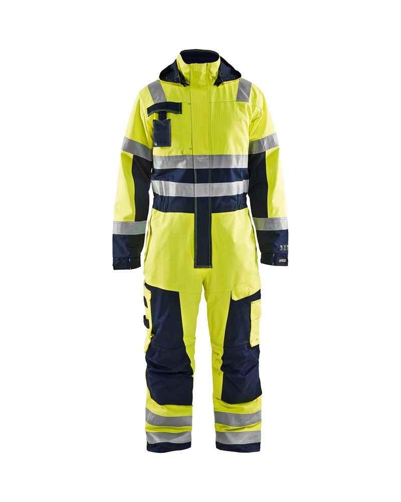Blaklader Multinorm Winteroverall 6368  High Vis Geel/Marineblauw