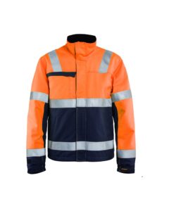 Blaklader Multinorm winterjas 4069  High Vis Oranje/Marineblauw