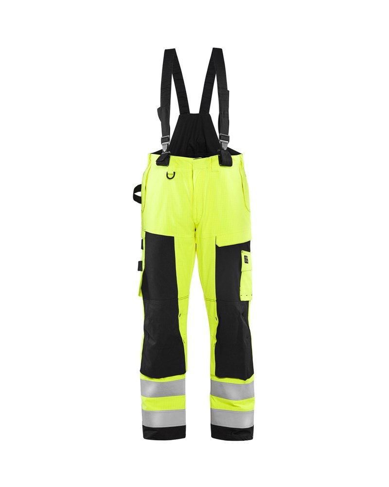 Blaklader Multinorm winterwerkbroek 1868  High Vis Geel/Marineblauw