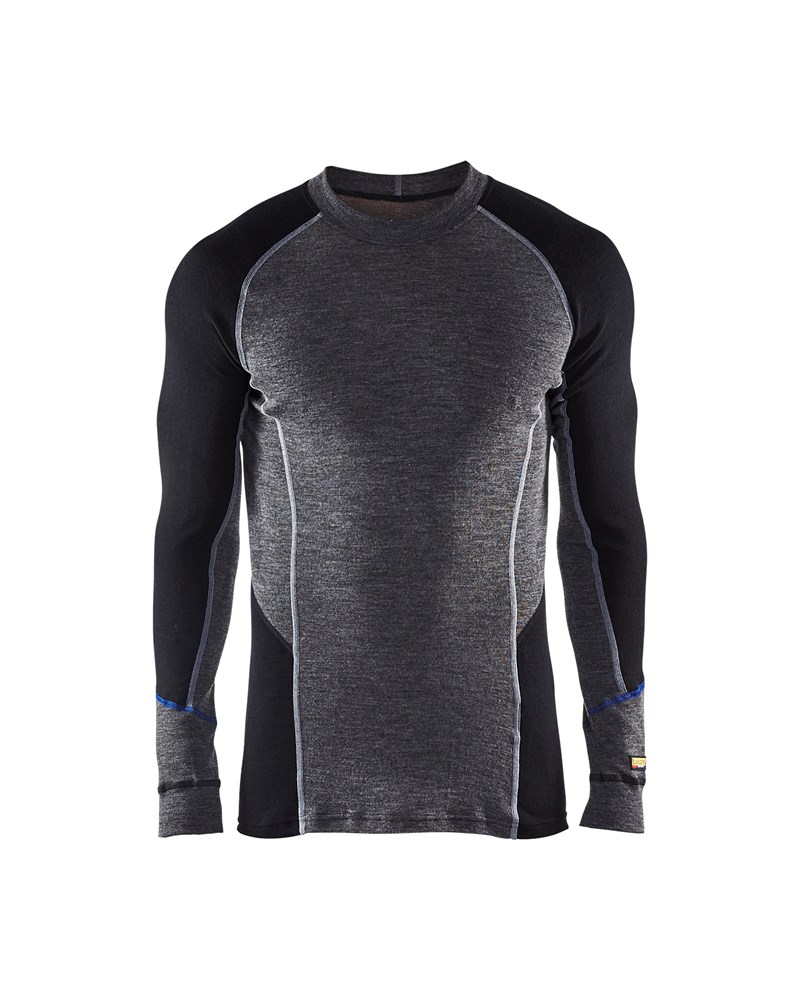 Blaklader Onderhemd 100% Merino WARM 4897  Medium Grijs/Zwart