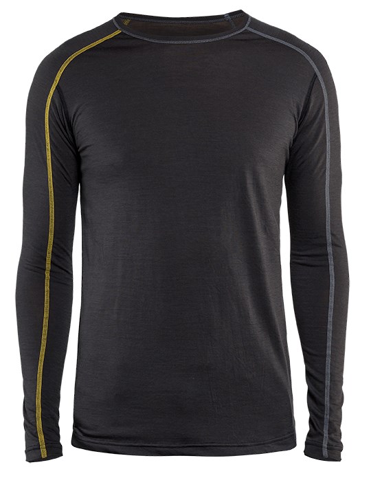 Blaklader Onderhemd 100% merino XLIGHT 4799  Donkergrijs/Geel