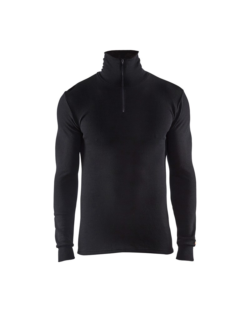 Blaklader Onderhemd met rolkraag en rits WARM 4891  Zwart