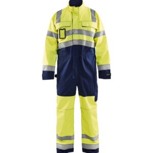 Blaklader Overall High vis 6373  High Vis Geel/Marineblauw