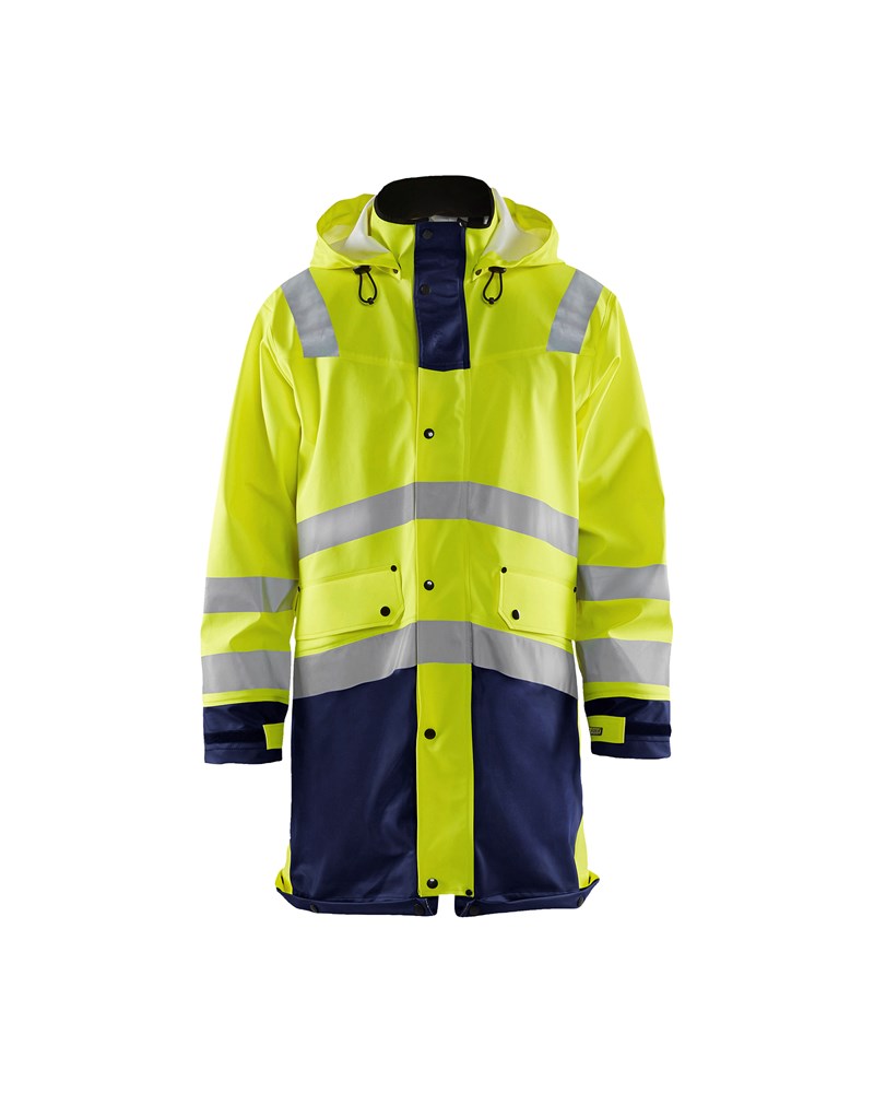 Blaklader Regenjas High Vis LEVEL 2 4306  High Vis Geel/Marineblauw